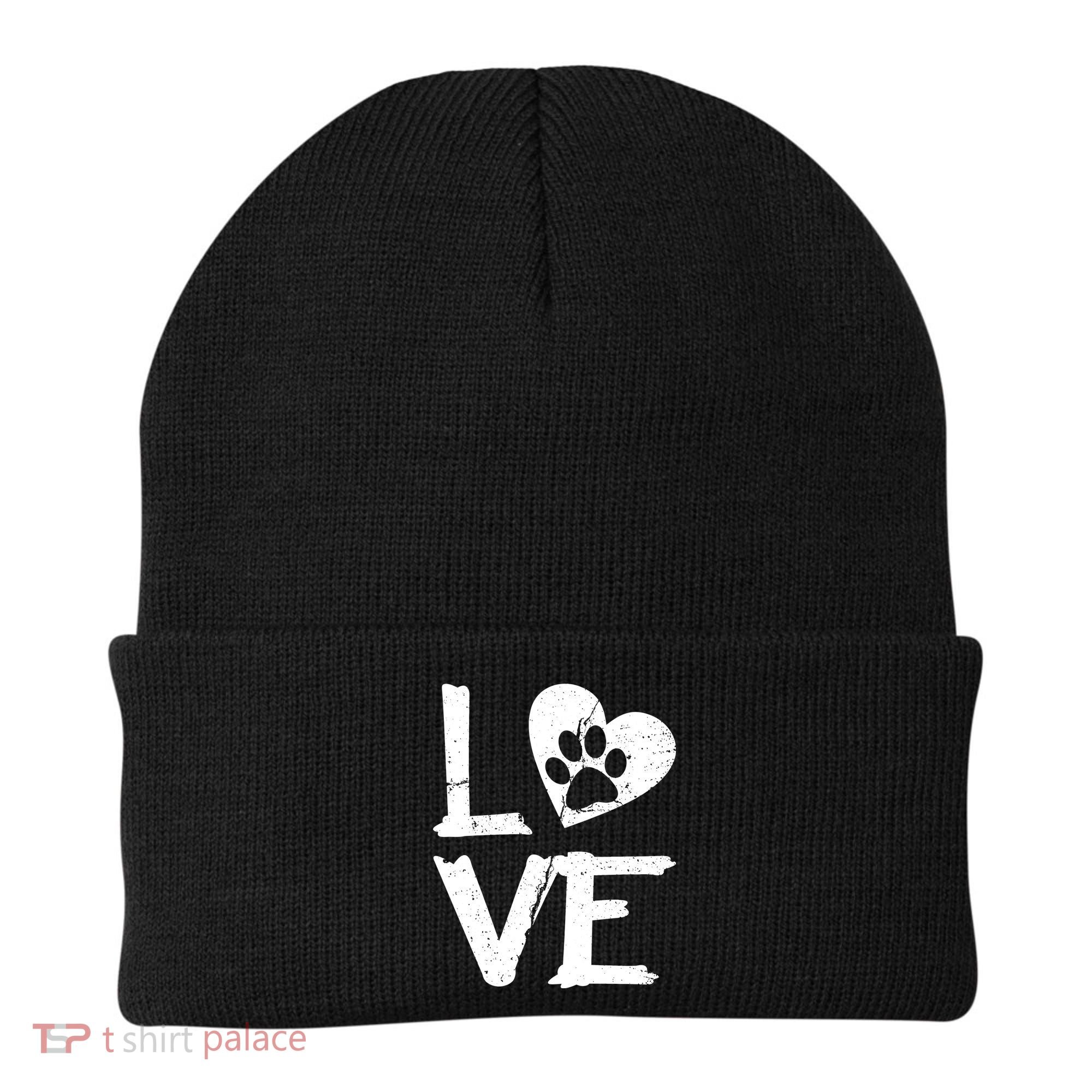 Love Paw In Heart Beanie