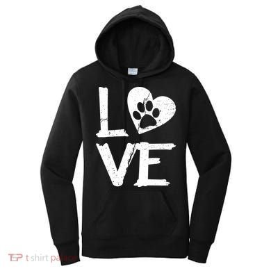Love Paw In Heart Women's Hoodie