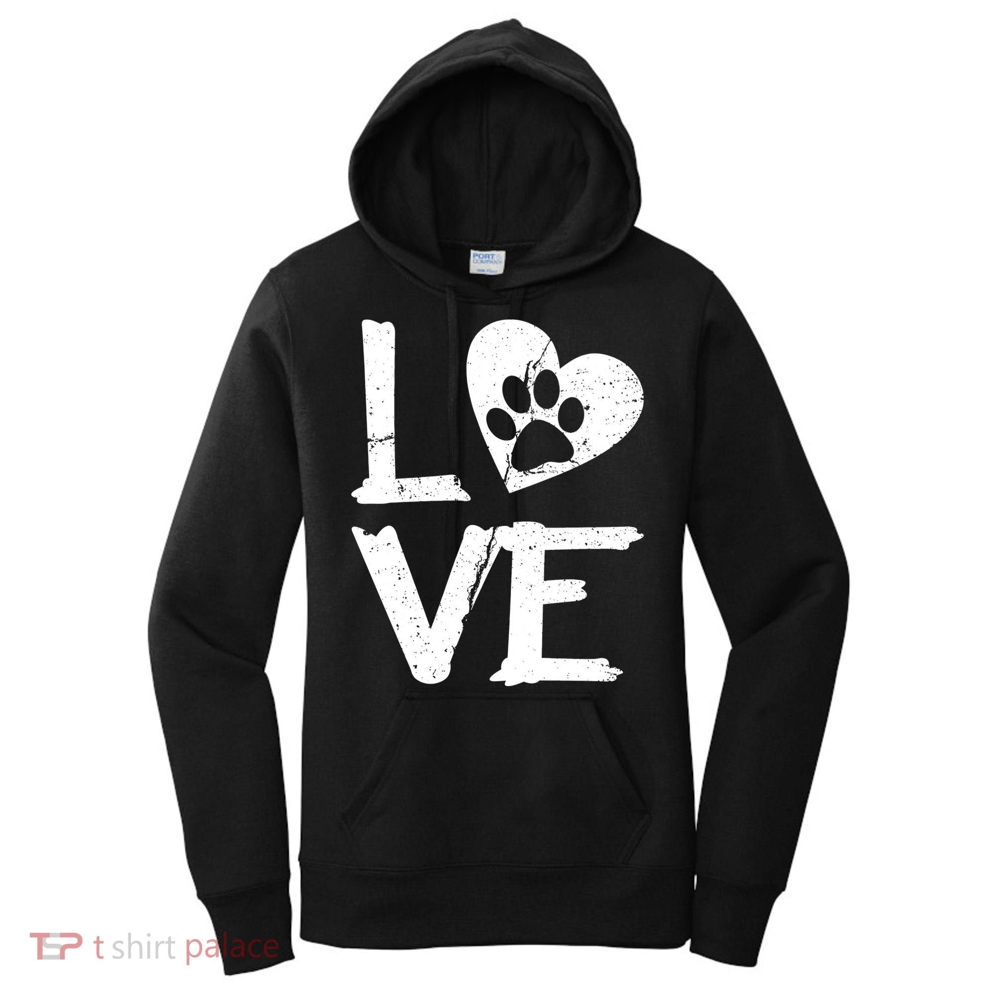 Love Paw In Heart Women's Hoodie