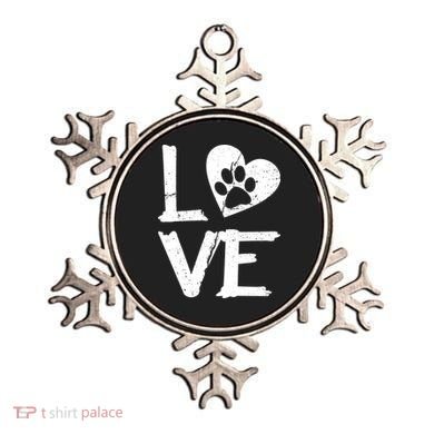 Love Paw In Heart Ornament
