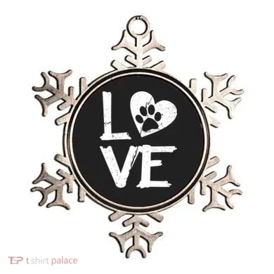 Love Paw In Heart Ornament