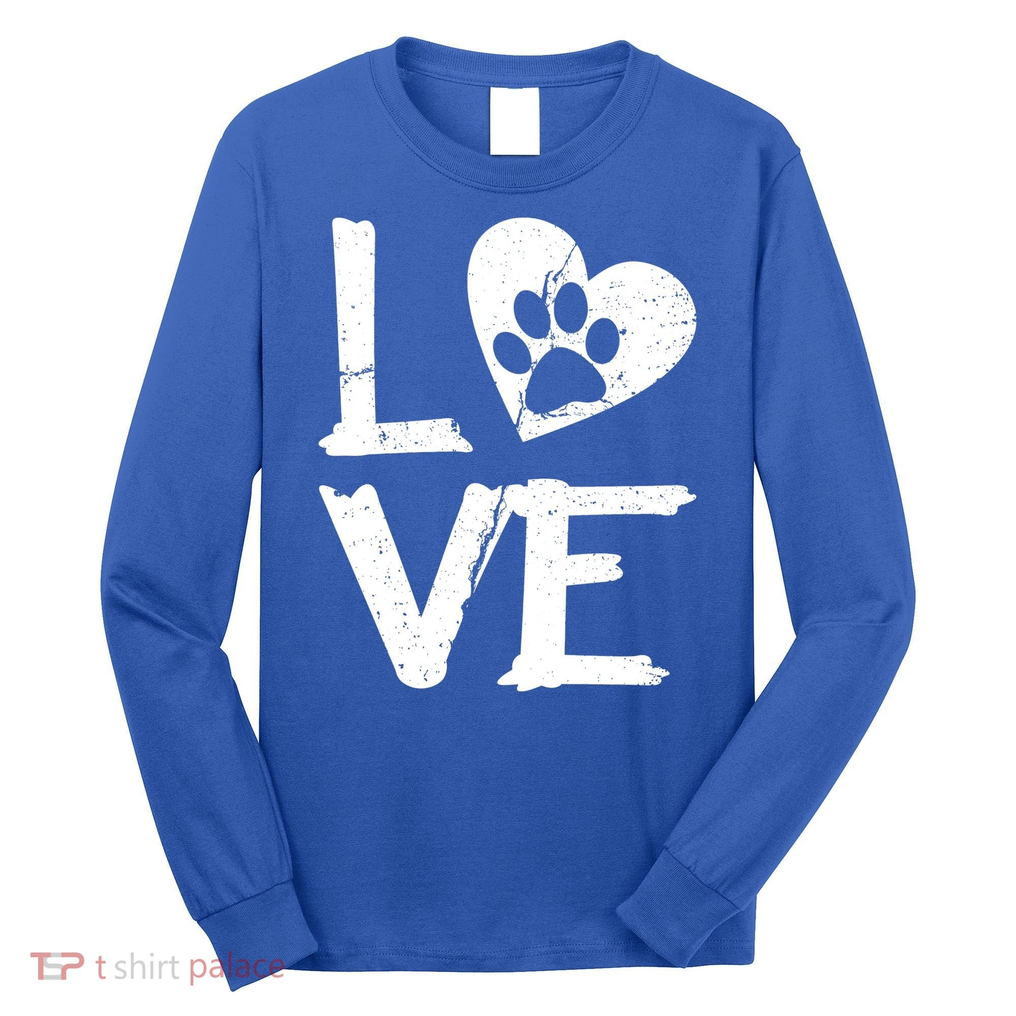 Love Paw In Heart Long Sleeve Shirt