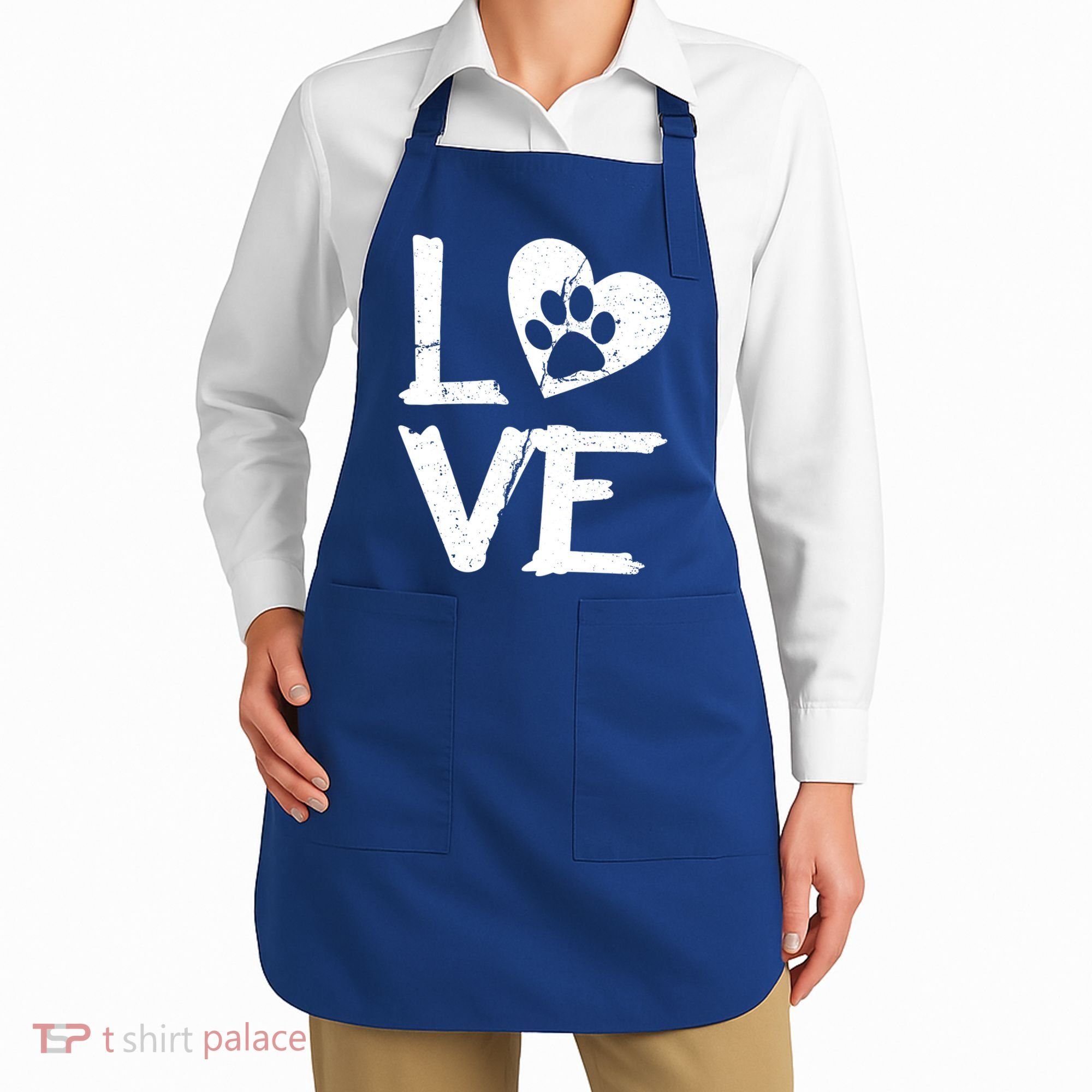 Love Paw In Heart Apron