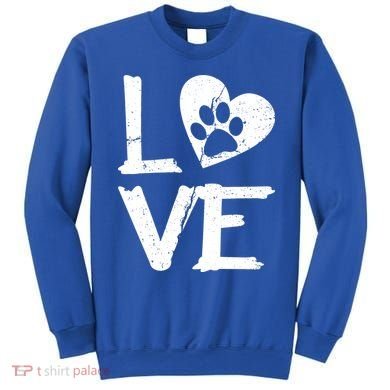 Love Paw In Heart Sweatshirt