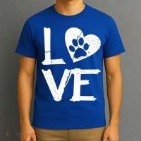 Love Paw In Heart T-Shirt thumb 3