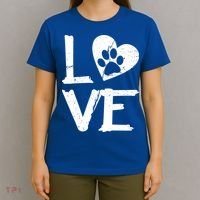 Love Paw In Heart T-Shirt thumb 4
