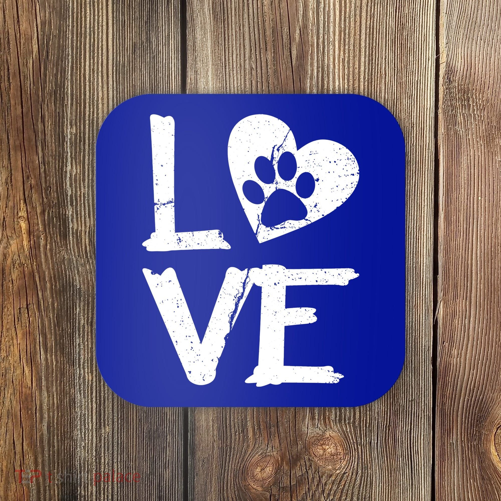 Love Paw In Heart Coaster