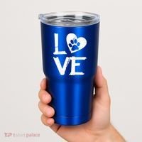 Love Paw In Heart Tumbler thumb 2