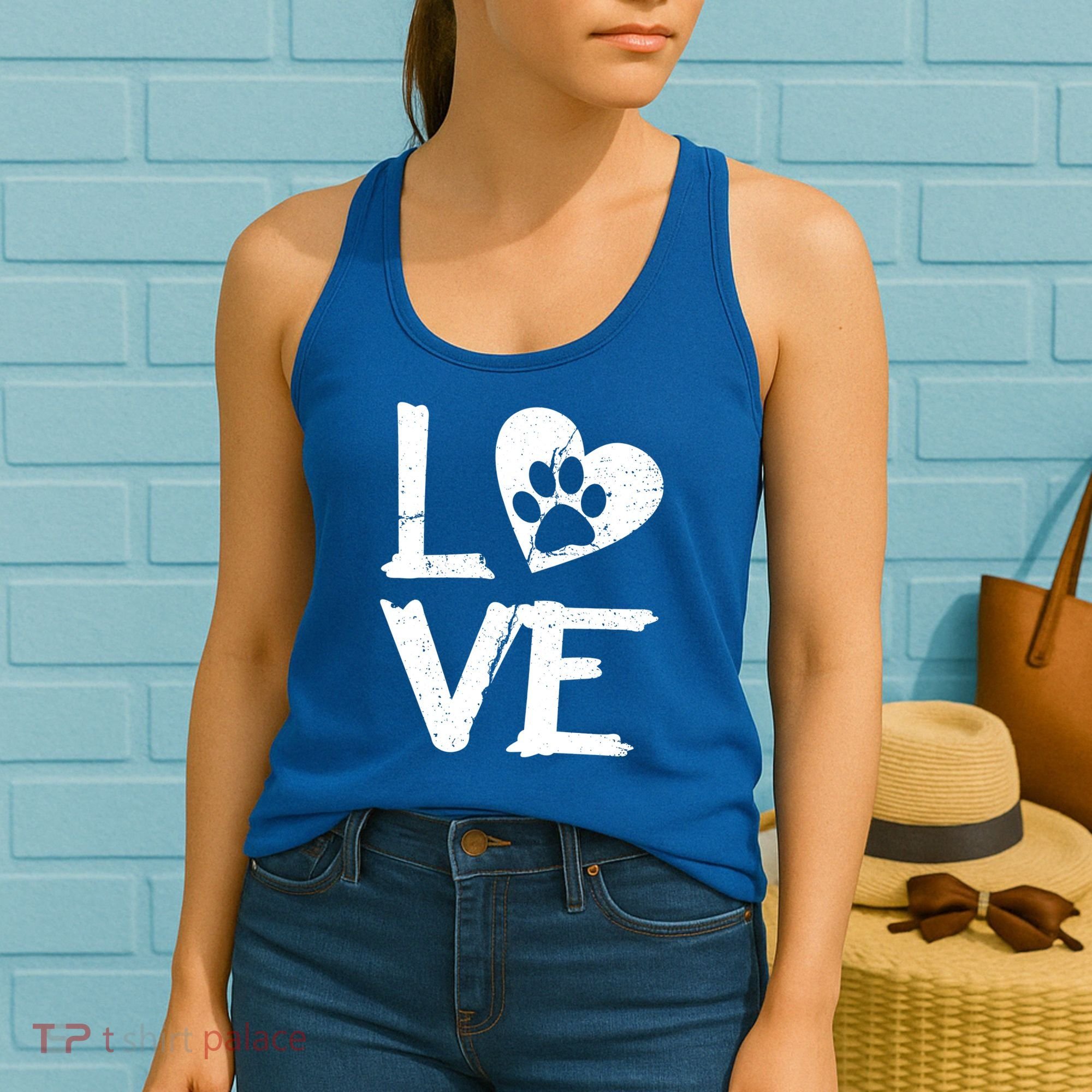 Love Paw In Heart Women's Tank Top