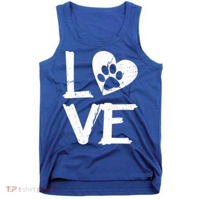 Love Paw In Heart Tank Top