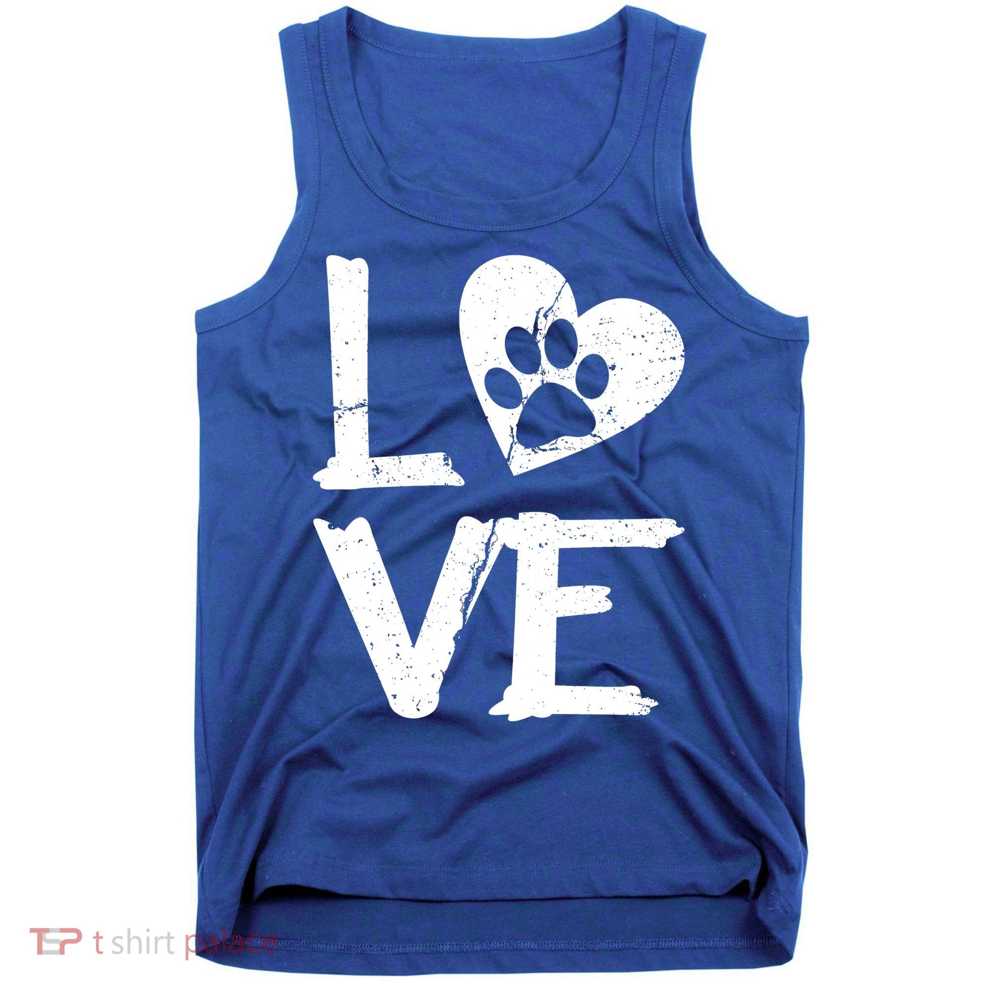 Love Paw In Heart Tank Top