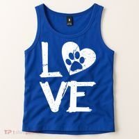 Love Paw In Heart Tank Top thumb 2