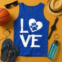 Love Paw In Heart Tank Top thumb 4