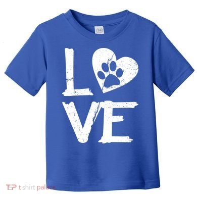 Love Paw In Heart Toddler T-Shirt