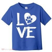 Love Paw In Heart Toddler T-Shirt thumb 0
