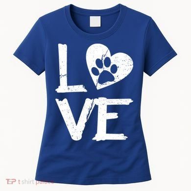 Love Paw In Heart Women's T-Shirt