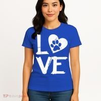 Love Paw In Heart Women's T-Shirt thumb 4