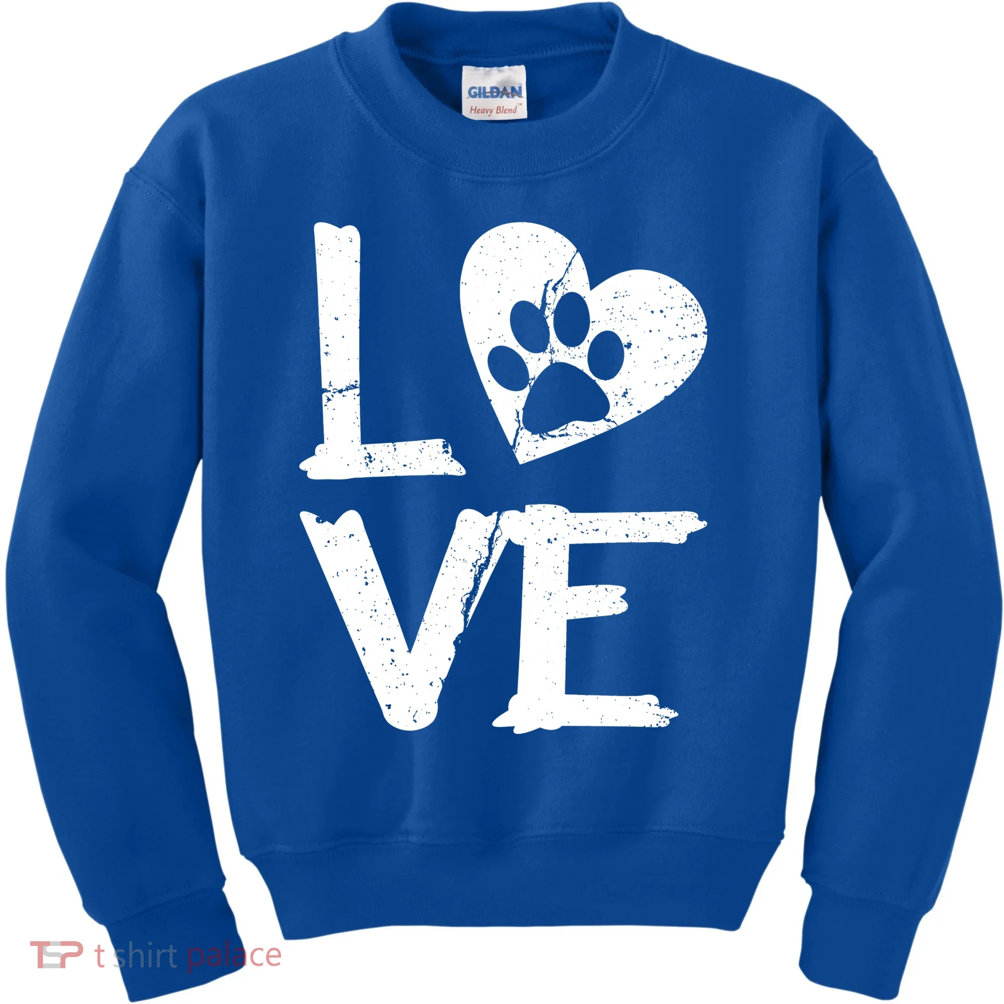 Love Paw In Heart Kids Sweatshirt