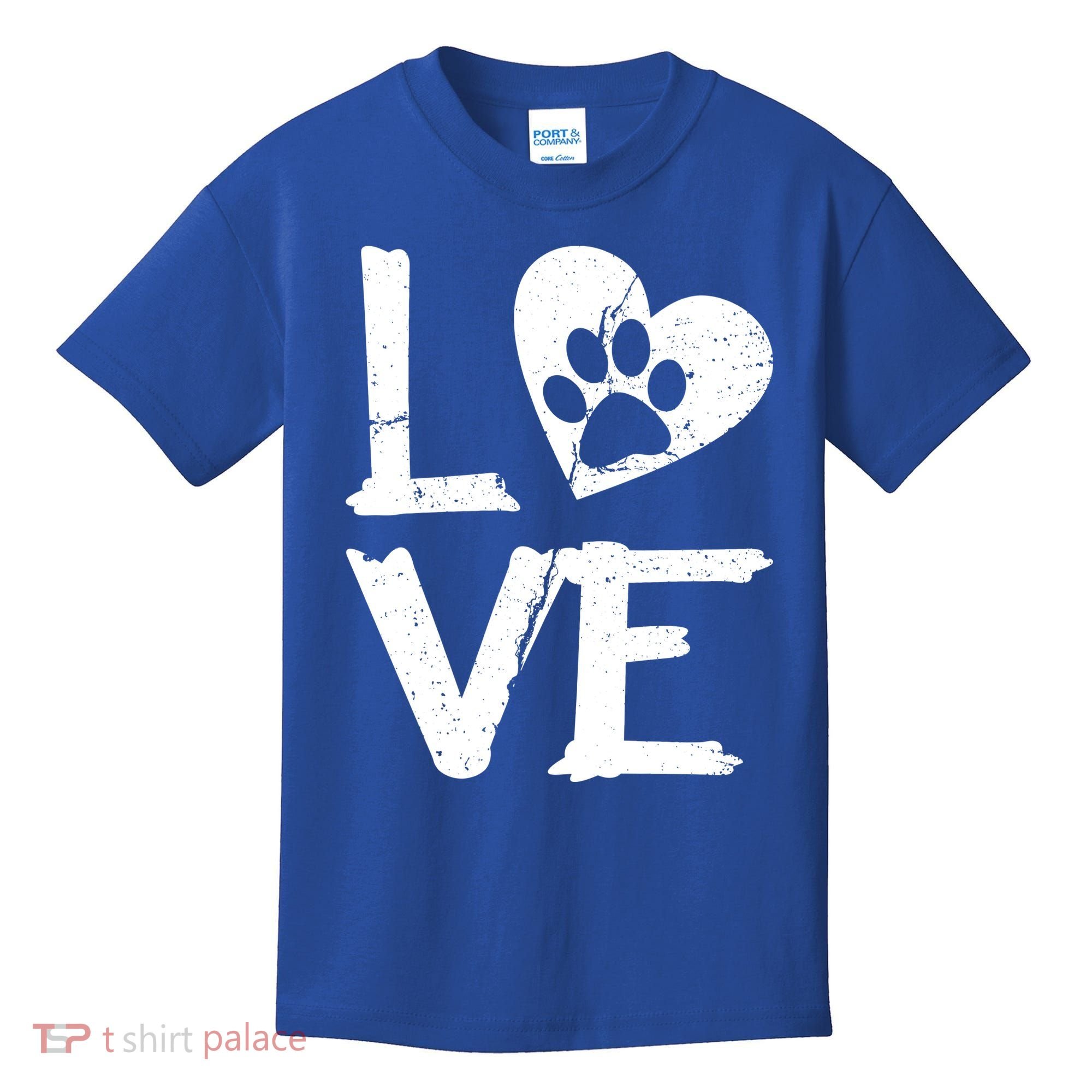 Love Paw In Heart Kids T-Shirt