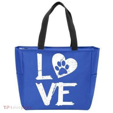 Love Paw In Heart Tote Bag