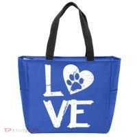 Love Paw In Heart Tote Bag thumb 0