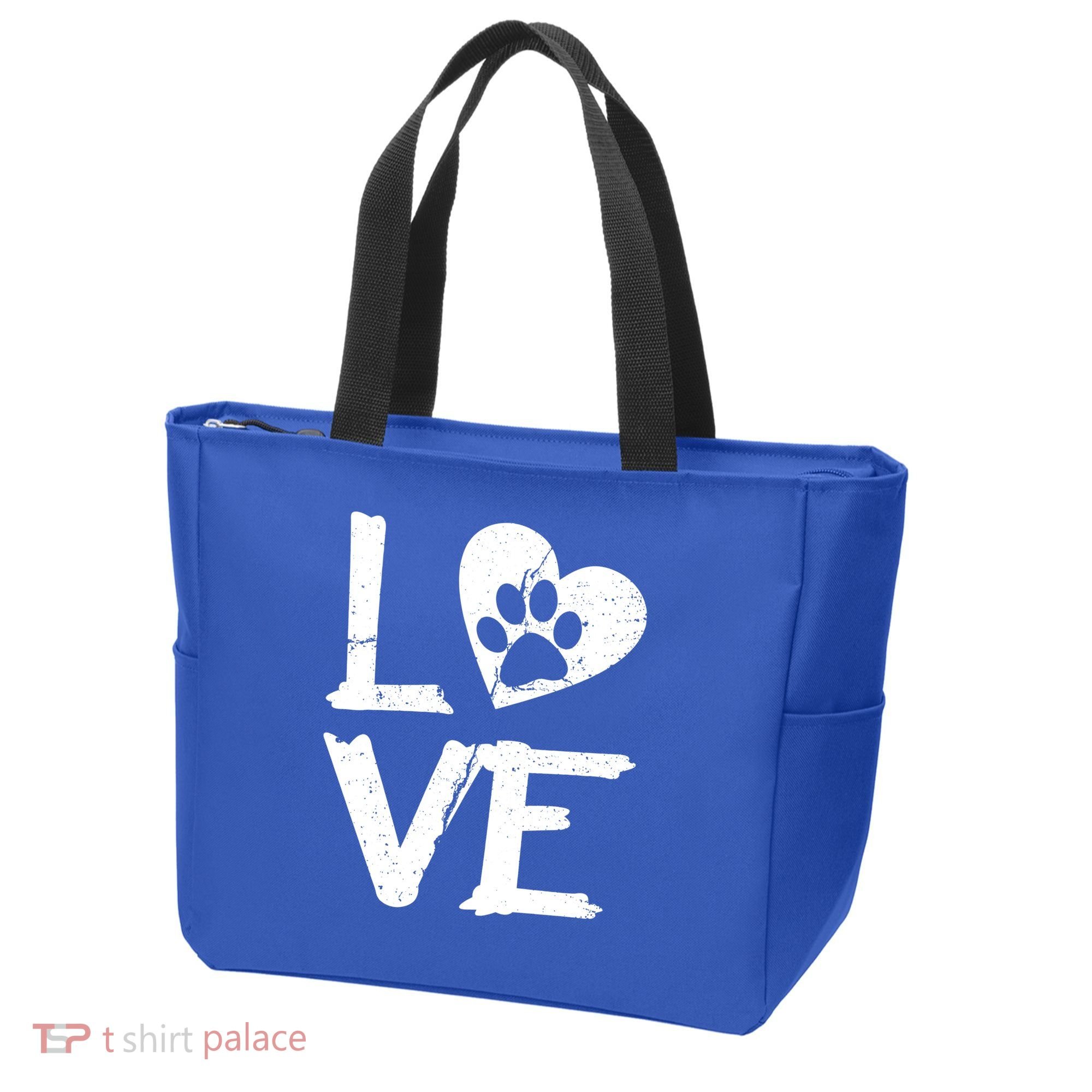 Love Paw In Heart Tote Bag