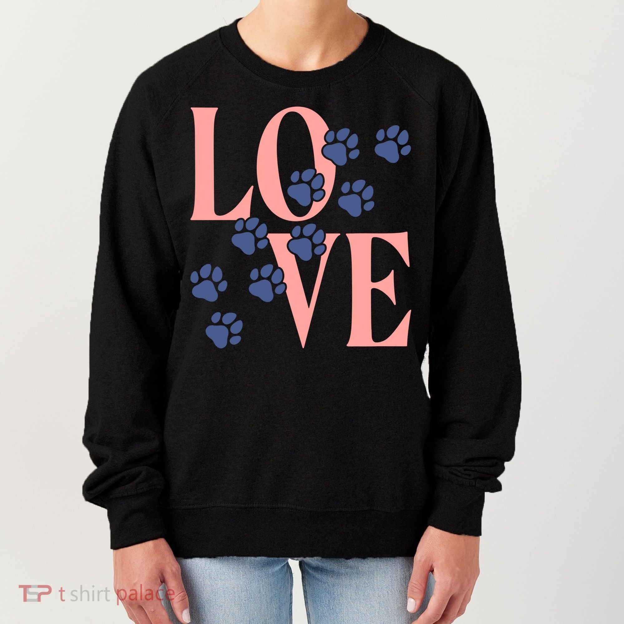 Love Paw Print Women's Sweatshirt