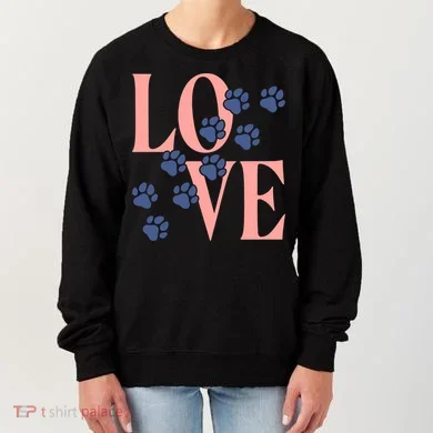Love Paw Print Women's Sweatshirt