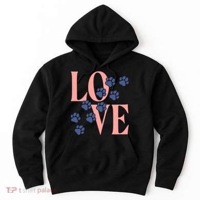 Love Paw Print Hoodie