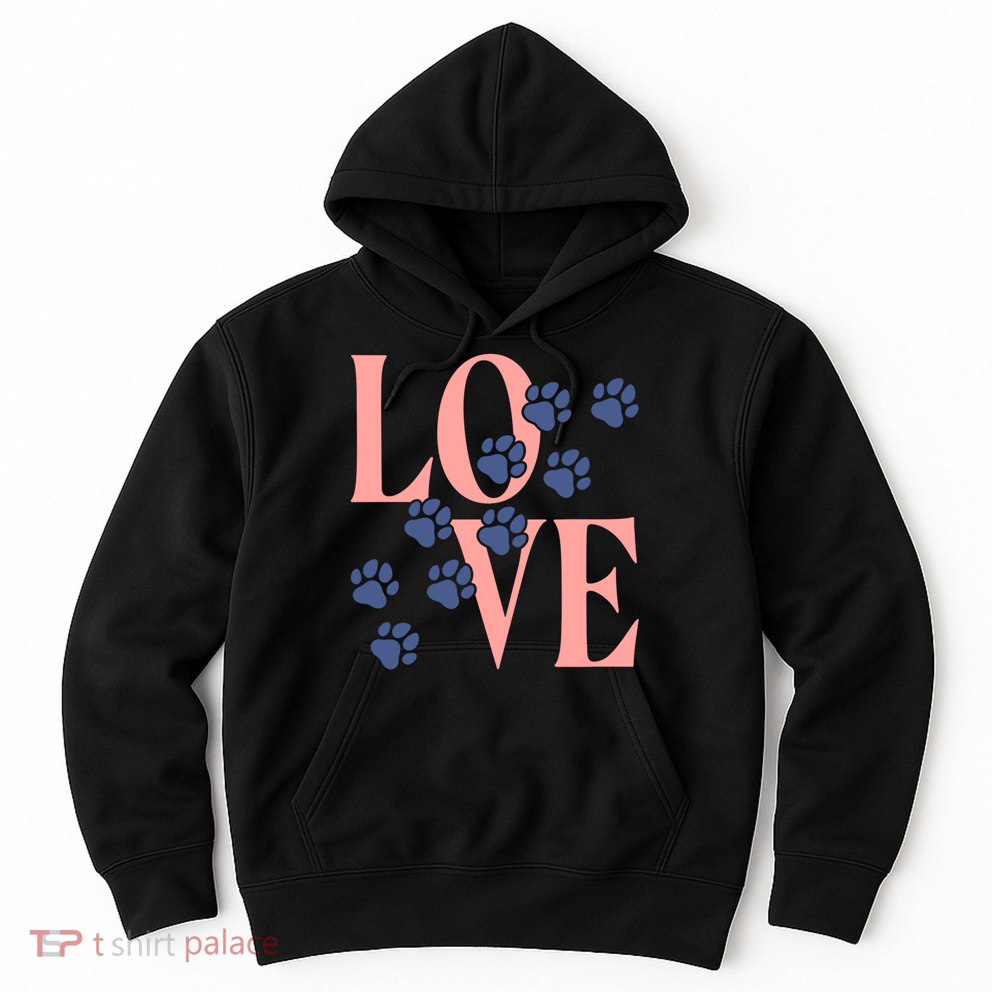 Love Paw Print Hoodie