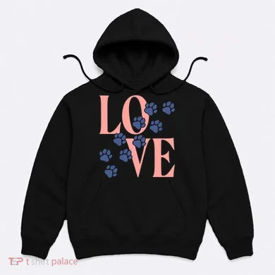 Love Paw Print Hoodie