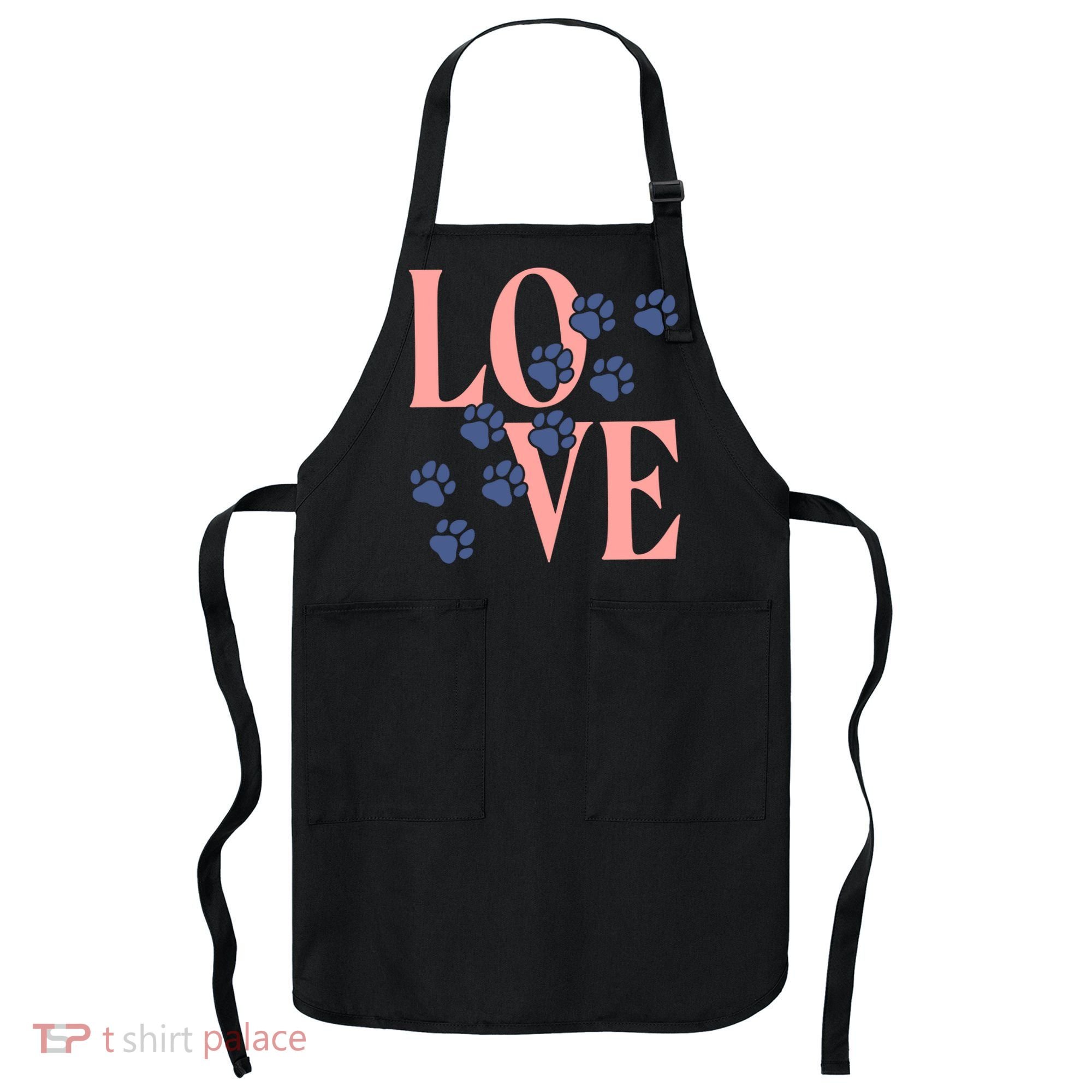 Love Paw Print Apron