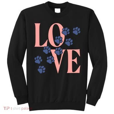 Love Paw Print Sweatshirt