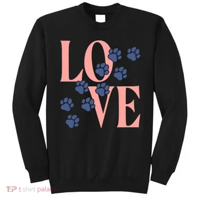 Love Paw Print Sweatshirt