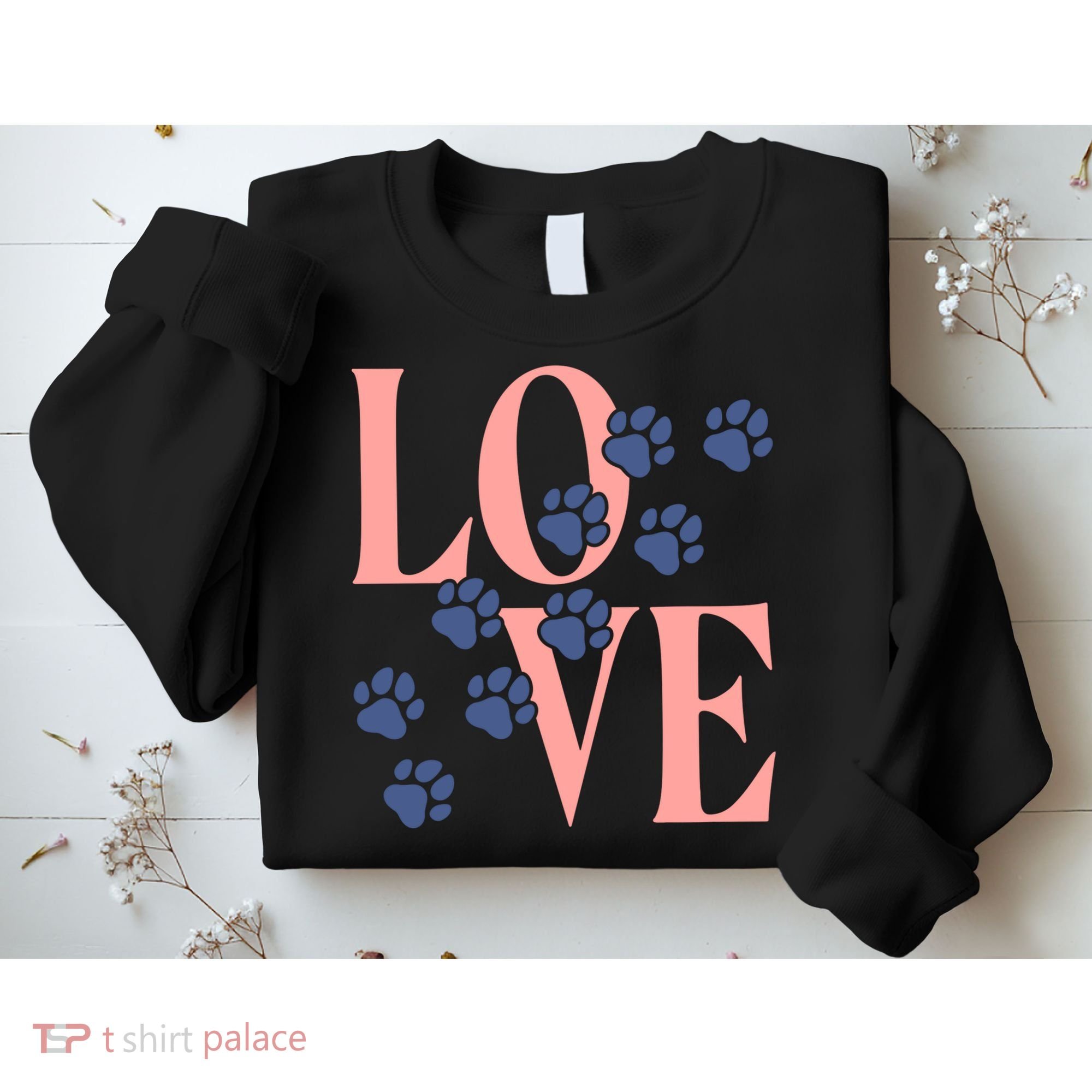Love Paw Print Sweatshirt