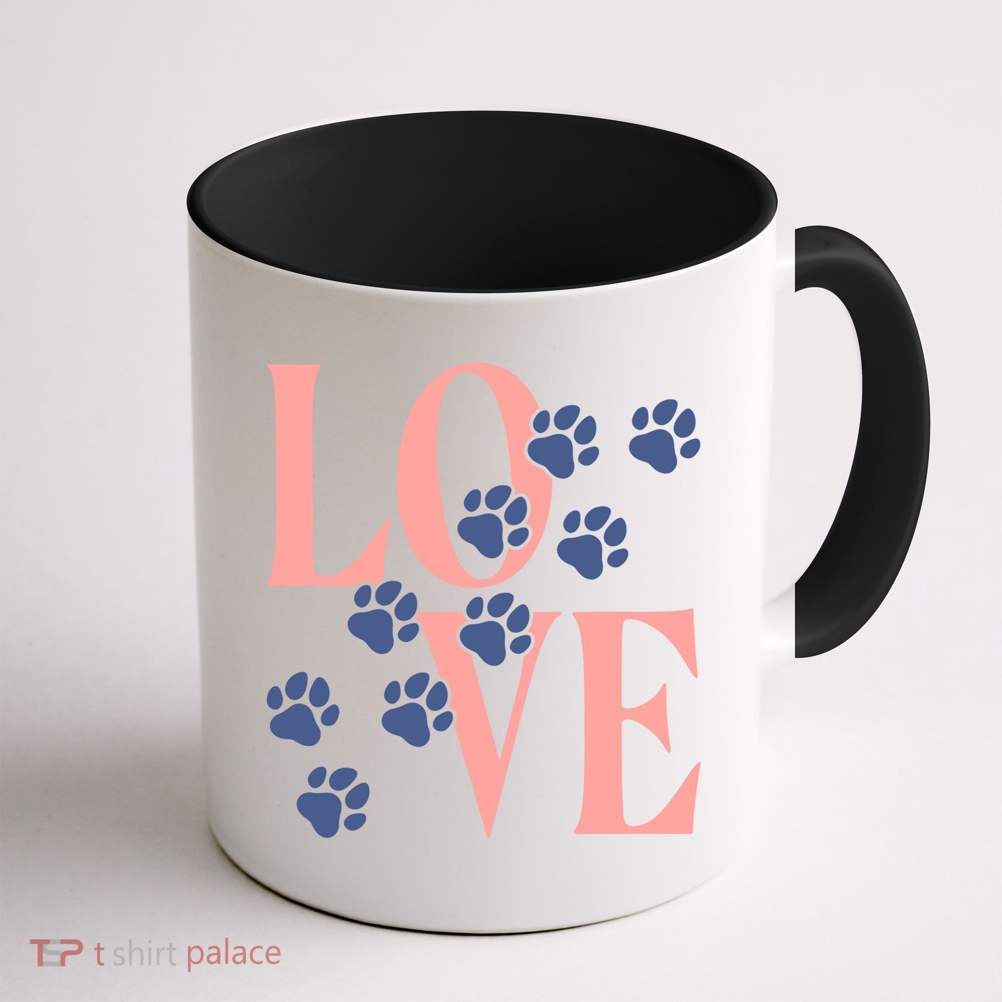 Love Paw Print Coffee Mug