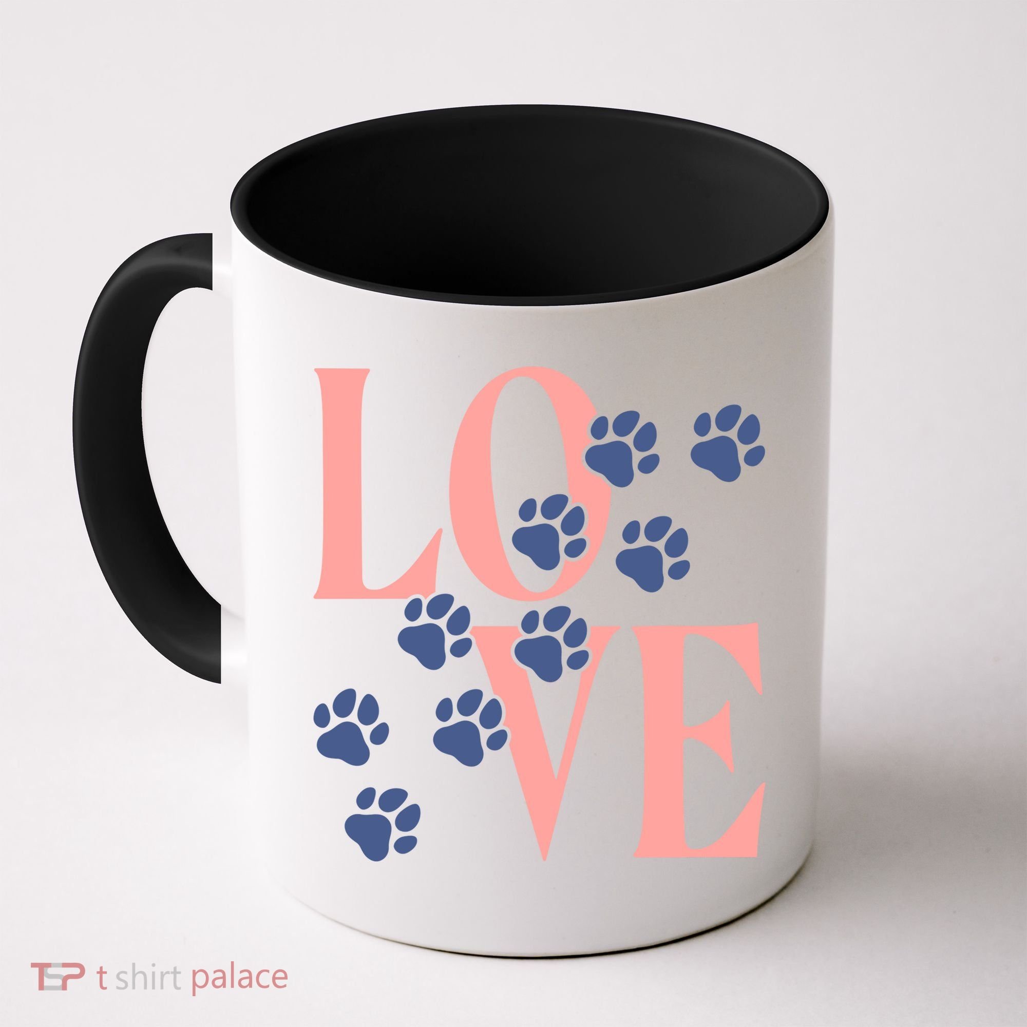 Love Paw Print Coffee Mug