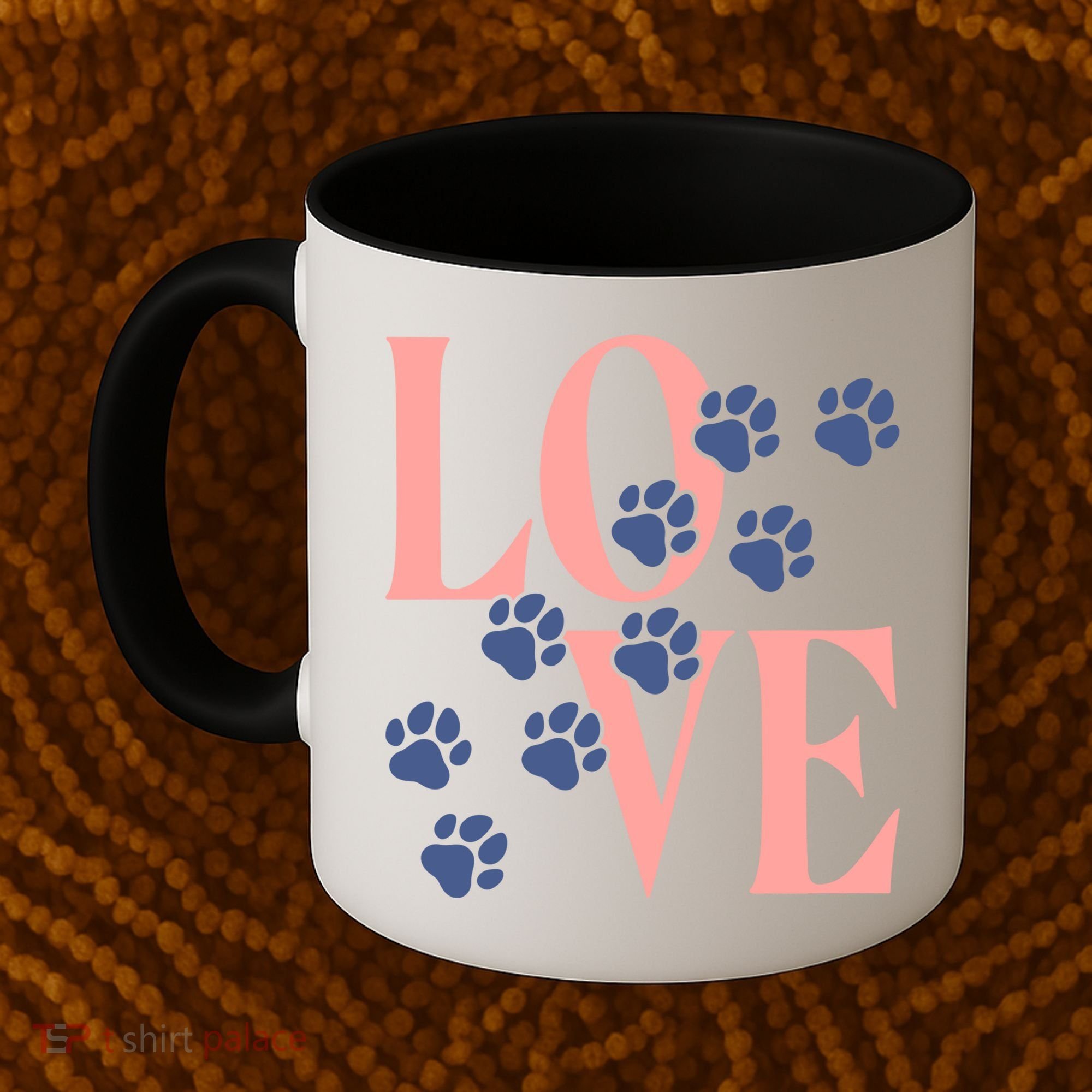 Love Paw Print Coffee Mug
