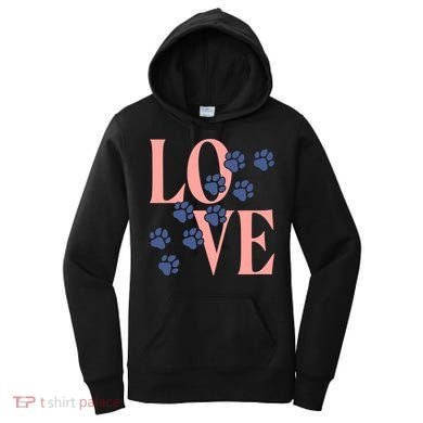 Love Paw Print Women's Hoodie