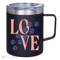 Love Paw Print 12oz Stainless Steel Coffee Mug thumb 0
