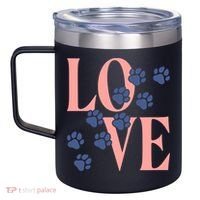 Love Paw Print 12oz Stainless Steel Coffee Mug thumb 2