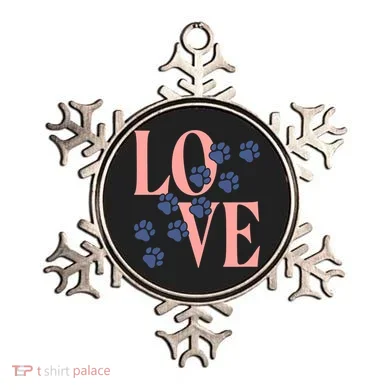 Love Paw Print Ornament