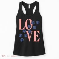 Love Paw Print Women's Tank Top thumb 0