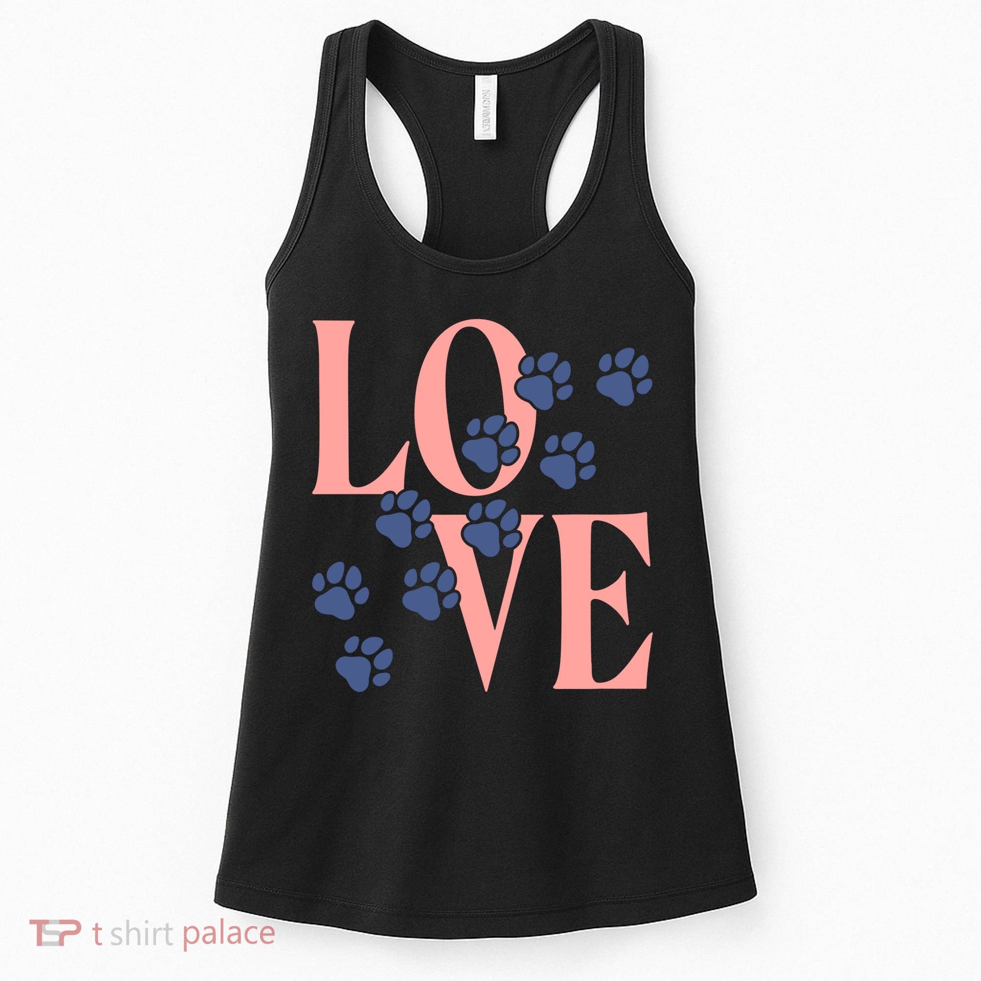 Love Paw Print Women's Tank Top
