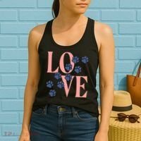 Love Paw Print Women's Tank Top thumb 2