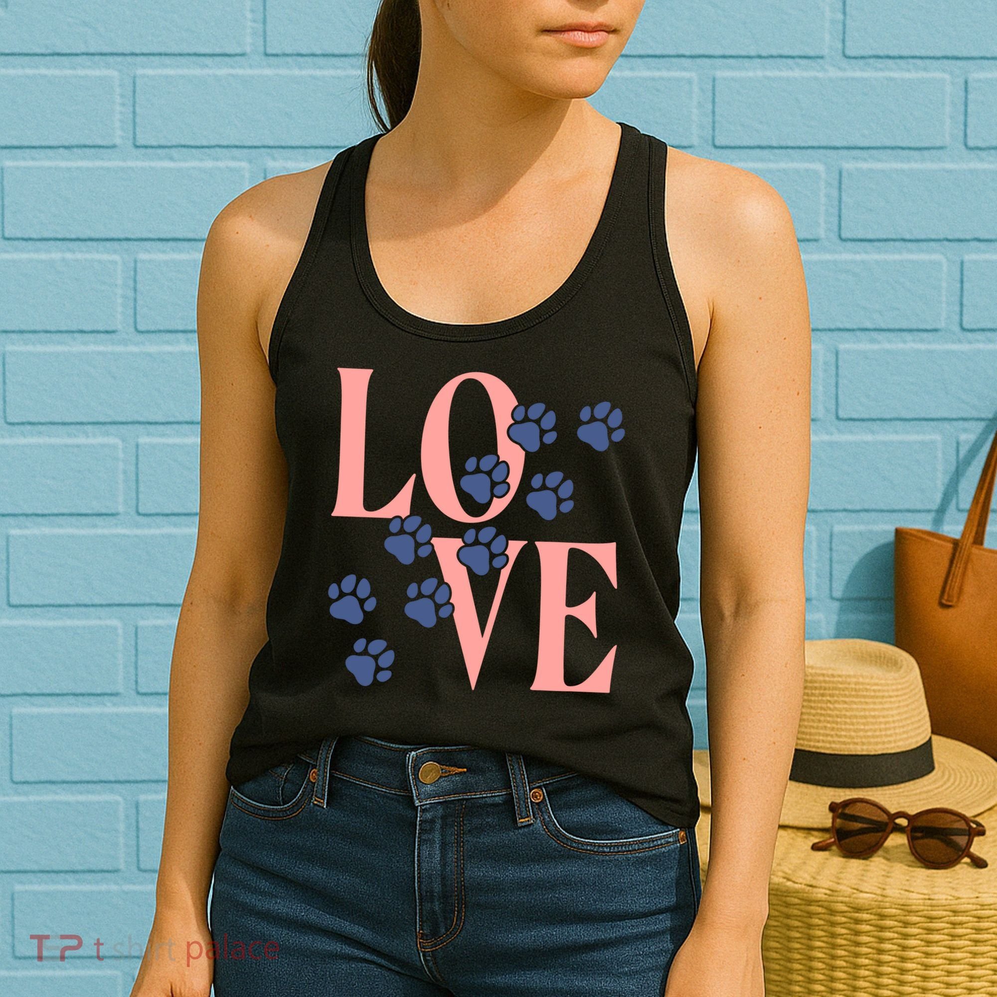 Love Paw Print Women's Tank Top