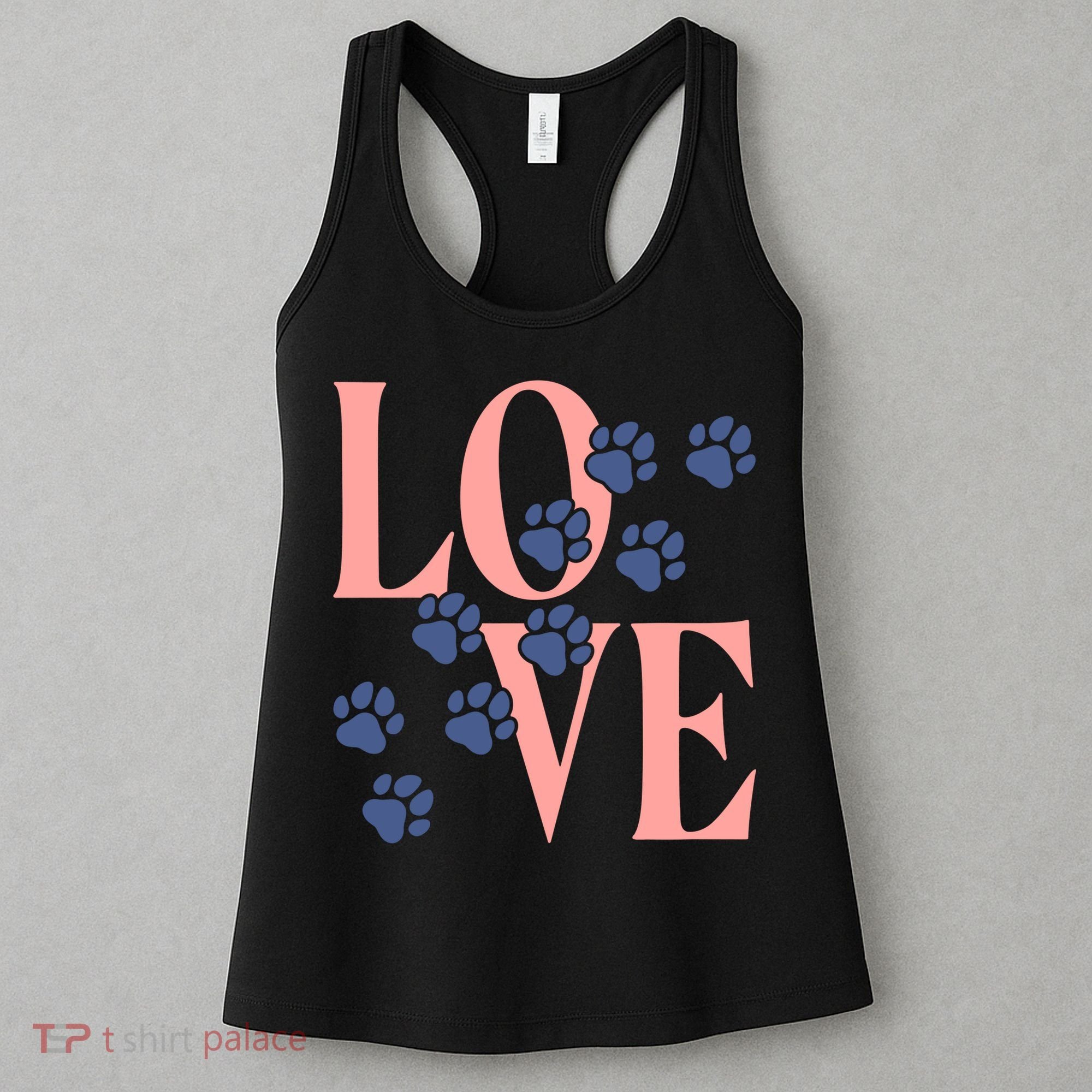 Love Paw Print Women's Tank Top