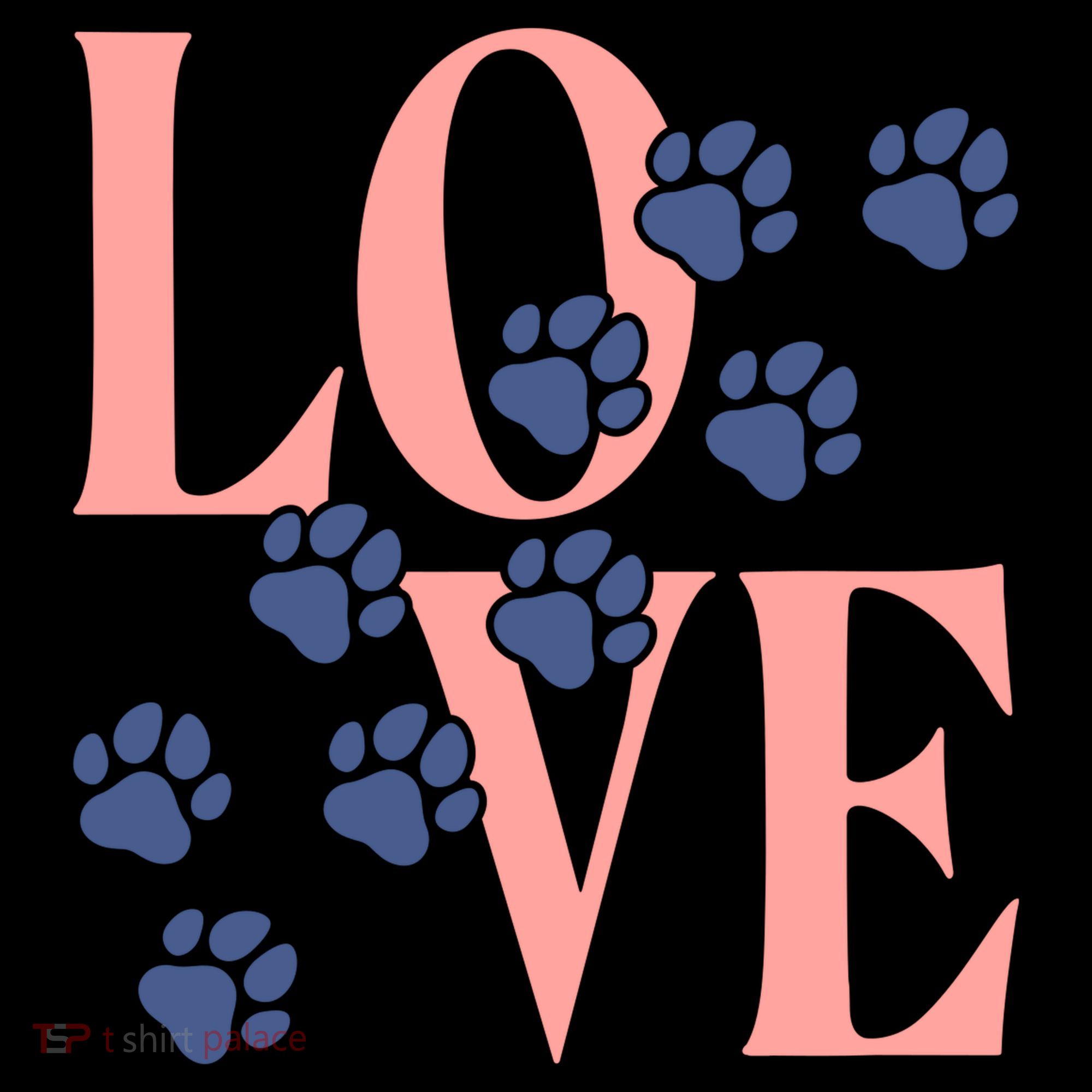 Love Paw Print Women's Tank Top