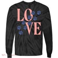 Love Paw Print Tie-Dye Long Sleeve Shirt thumb 0