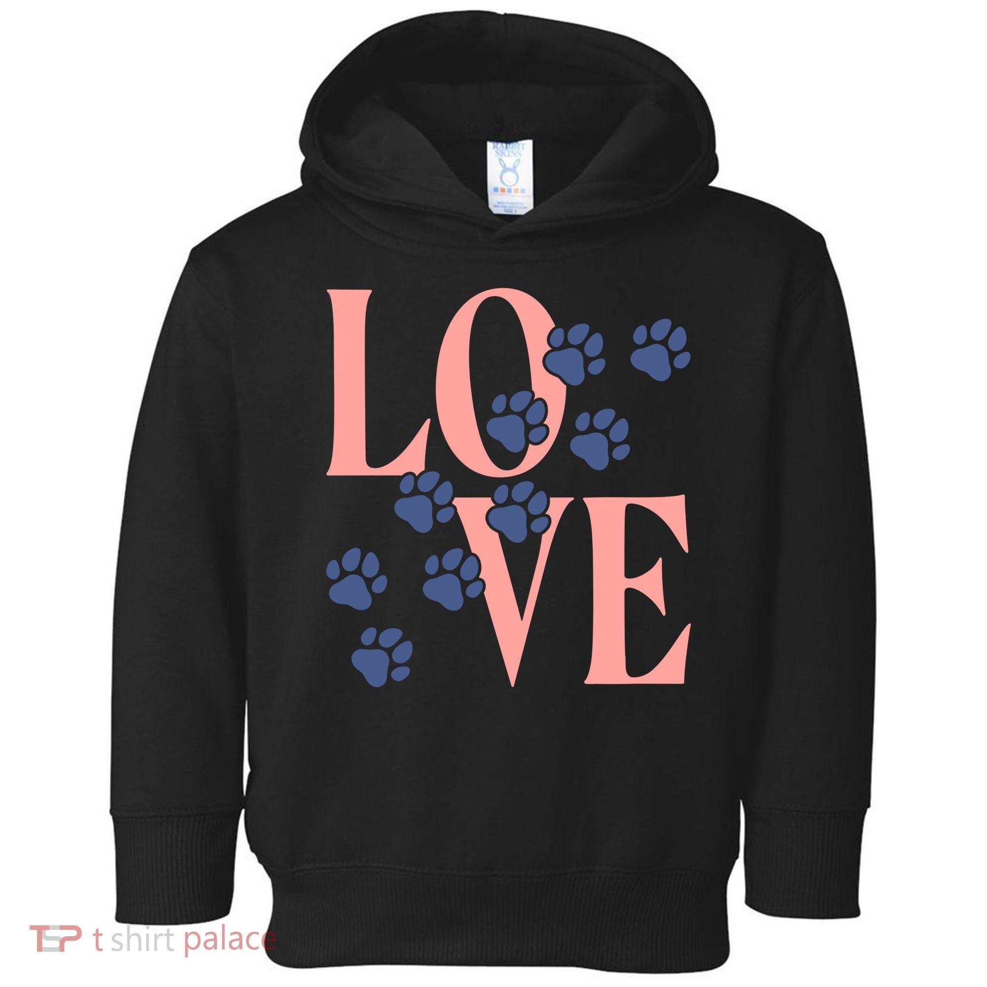 Love Paw Print Toddler Hoodie